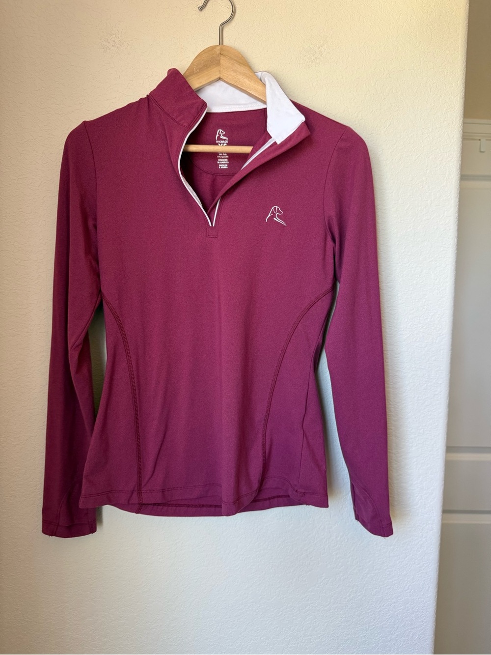 Rhoback Women’s Performance Quarter Zip Pullover red Golf XS MISSING ZIPPER